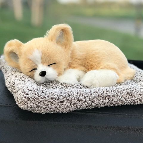 Gấu Bông Chó Shiba Vàng Có Than Hoạt Tính Khử Mùi, Lọc Không Khí Dùng Trong Xe Hơi - Trang Trí Nội Thất Ô Tô Ấm Áp