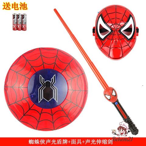 Set Bộ Cộc Tay Siêu Anh Hùng Người Nhện Dành Cho Bé Trai - Áo Choàng và Mặt Nạ Vải Chất Liệu Mềm Mại, Thoải Mái Chơi Đùa