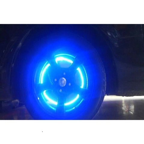 Bộ 2 Đèn Led Neon Gắn Van Bánh Xe Đạp & Xe Máy - Đèn Cảm Biến Ánh Sáng 7 Màu Cho Xe Thêm Phong Cách, An Toàn Khi Lưu Thông