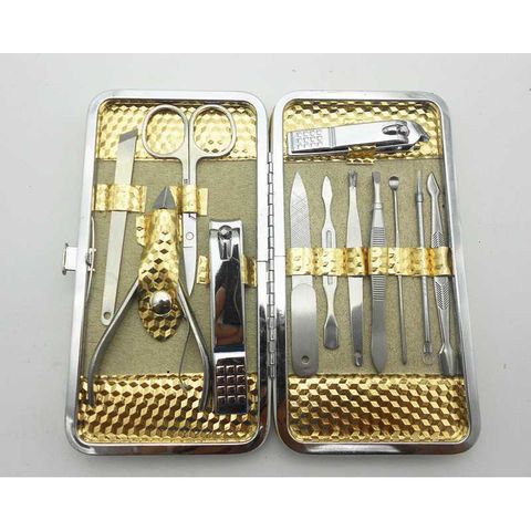 Bộ 19 món dụng cụ cắt và bấm móng tay đa năng - Thép chống gỉ, tiện dụng, hộp da sang trọng, chăm sóc cá nhân hoàn hảo