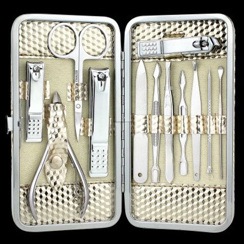 Bộ 19 món dụng cụ cắt và bấm móng tay đa năng - Thép chống gỉ, tiện dụng, hộp da sang trọng, chăm sóc cá nhân hoàn hảo