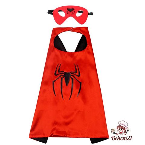 Bộ Đồ Cosplay Siêu Nhân Nhện - Áo Choàng In Hình 3D Mềm Mại cho Bé 6-24kg - Quà Tặng Sinh Nhật, Phần Thưởng Học Tập