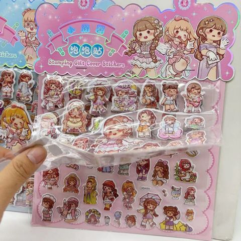 Bộ 50 Hình Dán Sticker Dễ Thương Trang Trí Album, Nhật Ký, Sổ Lưu Niệm – Chất Liệu PP, Dễ Dàng Sử Dụng