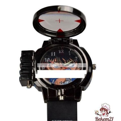 Đồng Hồ Đeo Tay Trẻ Em Conan - Thiết Kế Độc Đáo Với Kính Lúp và Đèn Laser, Phù Hợp Cho Fan Manga Thám Tử Lừng Danh