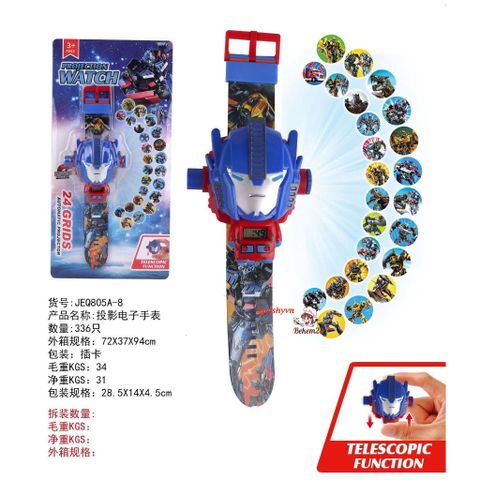 Đồng Hồ Chiếu Hình Hoạt Hình Marshall Paw Patrol - Đồng Hồ Thời Trang Cho Trẻ Em, Quà Tặng Dễ Thương