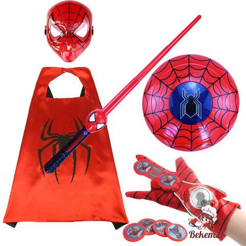 Bộ Trang Phục Hóa Trang Người Nhện 3D Cho Bé Dịp Halloween - Áo Choàng Siêu Anh Hùng và Mặt Nạ Vải Thú Vị, Quà Tặng Độc Đáo