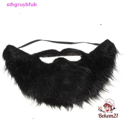 Bộ Râu Giả Màu Đen Halloween - Phụ Kiện Hóa Trang Nam Nghệ Thuật Chùm Râu cho Tiệc Tùng và Lễ Hội