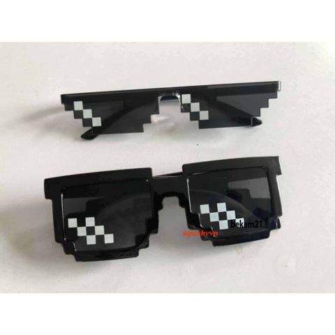 Kính Mát Thug Life 6 Chấm Nhiều Màu - Kính Gương Thời Trang Cá Tính Dành Cho Gamer