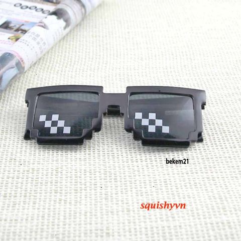 Kính Mát Thug Life 6 Chấm Nhiều Màu - Kính Gương Thời Trang Cá Tính Dành Cho Gamer