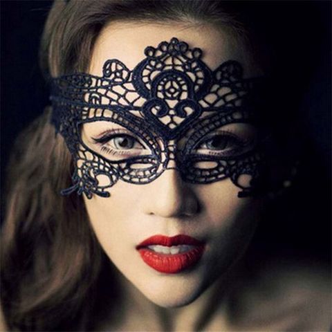 Mặt Nạ Mắt Ren Xuyên Thấu Gợi Cảm - Phụ Kiện Thời Trang Mysterious Cho Halloween và Cosplay