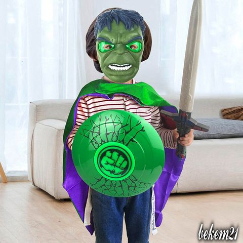 Bộ Đồ Bé Trai In Hình Hulk Thun Lạnh Thái 10-60kg - Thoáng Mát, Dễ Chăm Sóc, Phù Hợp Đi Học, Đi Chơi
