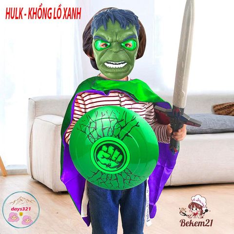 Bộ Đồ Bé Trai In Hình Hulk Thun Lạnh Thái 10-60kg - Thoáng Mát, Dễ Chăm Sóc, Phù Hợp Đi Học, Đi Chơi