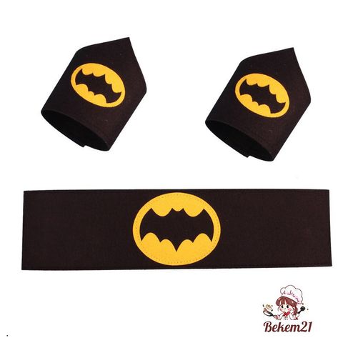 Bộ đồ hóa trang siêu anh hùng người dơi cho bé - Áo cộc tay + Áo choàng Halloween - Chất liệu cotton mềm mại, siêu tiện lợi