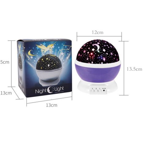 Đèn Chiếu Sao 3D 360 Star Master Pro - Đèn Ngủ Biến Đổi 7 Màu Cao Cấp Tạo Bầu Trời Sao Lung Linh, Thích Hợp Trang Trí Phòng Ngủ