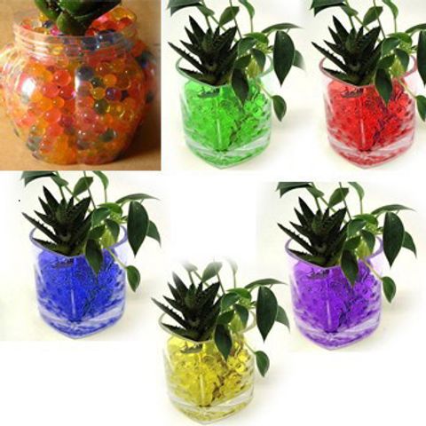 Bộ 10000 Hạt Nở Siêu Thấm Trang Trí Nhiều Màu Sắc - Phụ Kiện Trồng Cây Hoa & Decor Nhà Cửa
