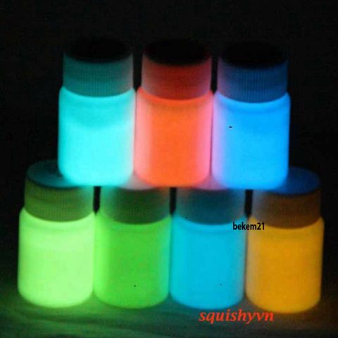 Sơn Dạ Quang 20ML Phát Sáng Cực Mạnh - 8 Màu Không Độc Hại Cho Trang Điểm và Nghệ Thuật Halloween