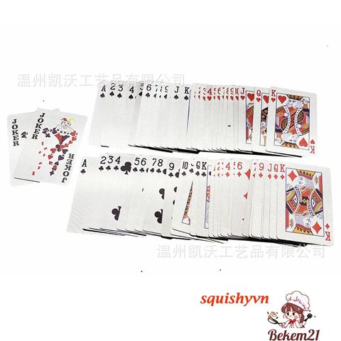 Bộ Bài Tây 52 Lá Chống Gãy Chống Nước 100 Đô La Mạ Vàng, Mạ Bạc - Quà Tặng Ý Nghĩa và Độc Đáo cho Mọi Dịp