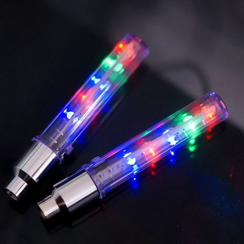 Van Xe Phát Sáng Đèn LED 5 Bóng - Đèn Gắn Xe Đạp, Xe Máy, Ô Tô - Nhiều Màu Sắc Phát Quang Khi Bánh Quay