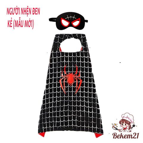 Bộ Đồ Hóa Trang Siêu Anh Hùng Người Nhện Cho Trẻ Em từ 2-8 Tuổi - Áo Choàng và Mặt Nạ Chất Liệu Cotton An Toàn
