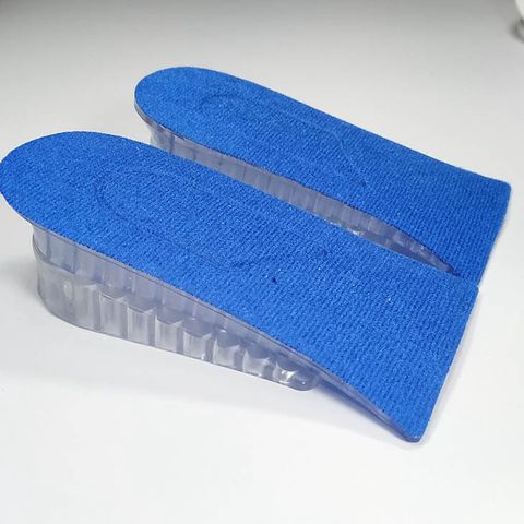 Set 2 Miếng Độn Đế Giày Silicon Êm Chân - Lót Giày Tăng Chiều Cao 3,5-4cm Cho Cả Nam Nữ - Đen Siêu Thoải Mái