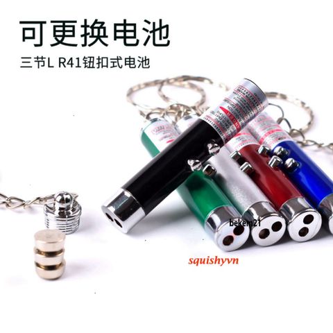Bút Chiếu Laser 4mW 2 trong 1 + Đèn LED Để Chơi Với Thú Cưng - Đèn Laser Trêu Mèo Và Chó, Đồ Chơi Giải Trí Thú Vị