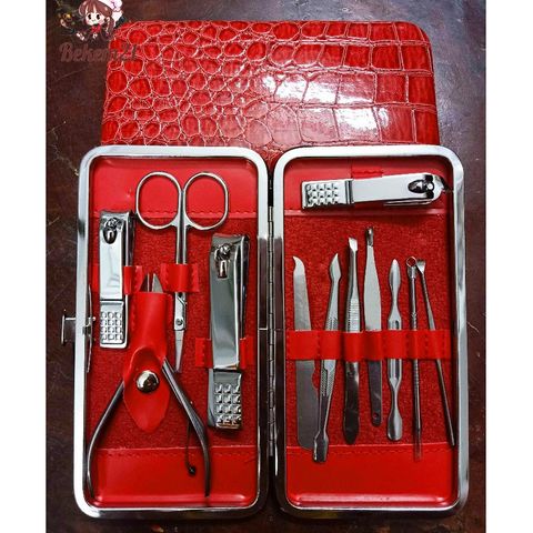 Bộ Bấm Móng Tay 12 Món Cao Cấp Kèm Hộp Sang Trọng - Dụng Cụ Làm Đẹp Tiện Ích Cho Gia Đình