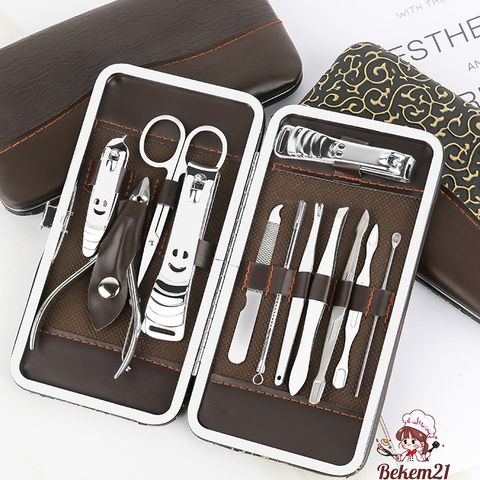 Bộ Bấm Móng Tay 12 Món Cao Cấp Kèm Hộp Sang Trọng - Dụng Cụ Làm Đẹp Tiện Ích Cho Gia Đình