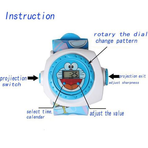 Đồng Hồ LED Chiếu Sáng 3D Hình Hello Kitty & Doraemon - 20 Mẫu Hình Dễ Thương Cho Trẻ Em - Quà Tặng Độc Đáo