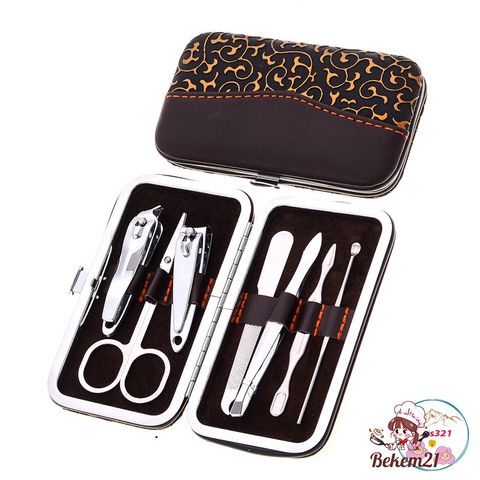 Bộ Dụng Cụ Làm Móng 7 Món Chăm Sóc Cá Nhân - Thép Chống Gỉ, Tiện Lợi Cho Móng Tay, Chân Đẹp Tự Nhiên
