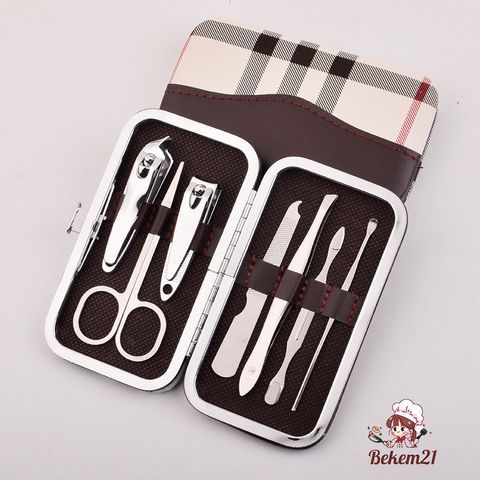 Bộ Dụng Cụ Làm Móng 7 Món Chăm Sóc Cá Nhân - Thép Chống Gỉ, Tiện Lợi Cho Móng Tay, Chân Đẹp Tự Nhiên