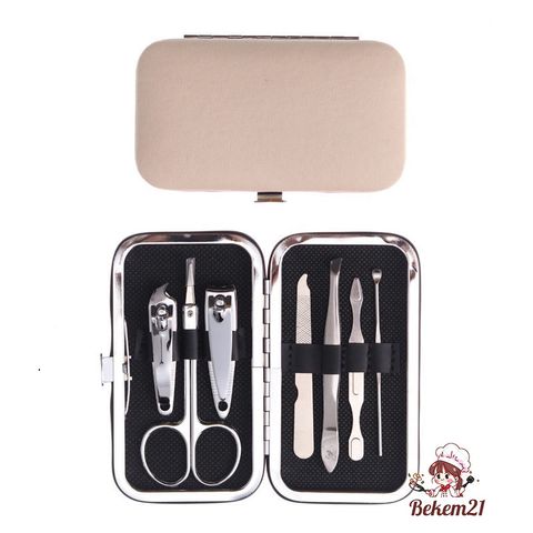 Bộ Dụng Cụ Làm Móng 7 Món Chăm Sóc Cá Nhân - Thép Chống Gỉ, Tiện Lợi Cho Móng Tay, Chân Đẹp Tự Nhiên