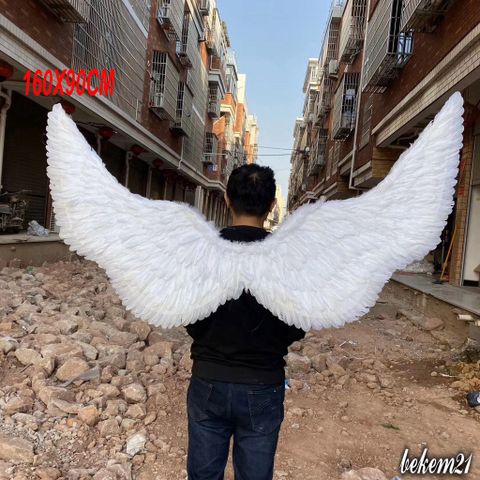 Cánh Thiên Thần Cosplay 160CM x 90CM - Cánh Lông Giả Đẹp Cho Người Lớn và Trẻ Em - Đồ Hóa Trang Tiệc Tùng Thời Trang Nữ