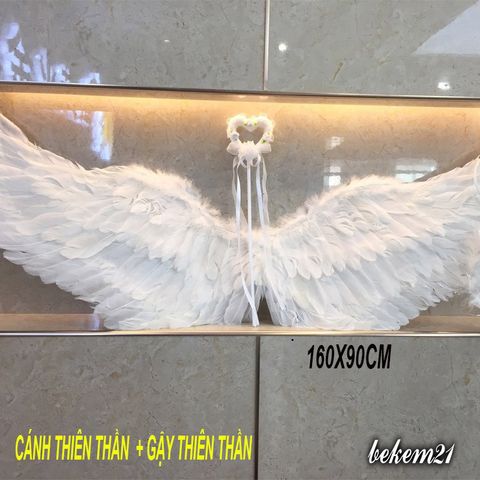Cánh Thiên Thần Cosplay 160CM x 90CM - Cánh Lông Giả Đẹp Cho Người Lớn và Trẻ Em - Đồ Hóa Trang Tiệc Tùng Thời Trang Nữ