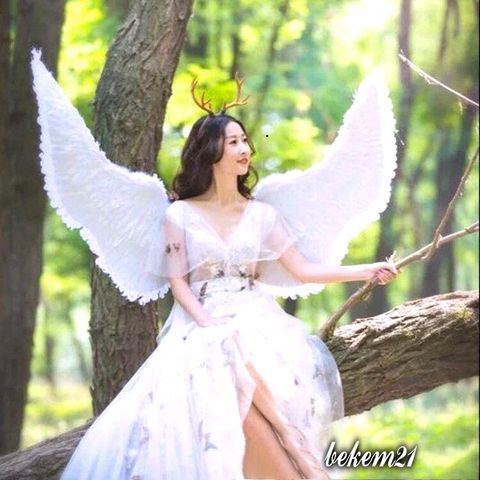Cánh Thiên Thần Cosplay 160CM x 90CM - Cánh Lông Giả Đẹp Cho Người Lớn và Trẻ Em - Đồ Hóa Trang Tiệc Tùng Thời Trang Nữ