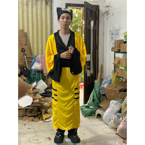 Trang phục Pháp sư Đạo Sĩ Lâm Chánh Anh - Áo Dài, Mũ & Bùa Tinh Tế Nhiều Màu Sắc cho Cosplay và Tiệc Hóa Trang