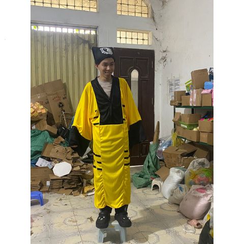 Trang phục Pháp sư Đạo Sĩ Lâm Chánh Anh - Áo Dài, Mũ & Bùa Tinh Tế Nhiều Màu Sắc cho Cosplay và Tiệc Hóa Trang