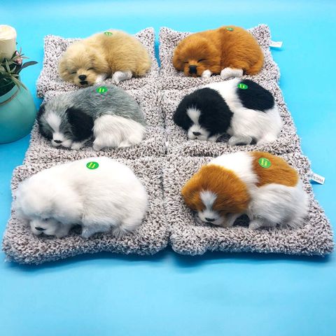 Thú Bông Chó Mèo Than Hoạt Tính Trang Trí Ô Tô - Cún Lưng Đen Giúp Khử Mùi, Hút Ẩm 28x20cm