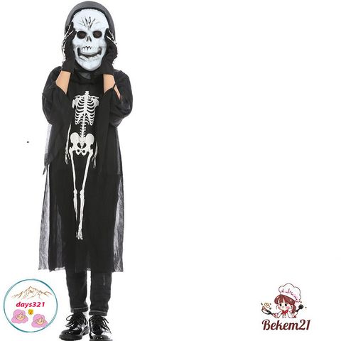 Áo Hóa Trang Bộ Xương Halloween cho Trẻ Em - Trang Phục Hóa Trang Độc Đáo, Thú Vị cho Bé Trong Dịp Lễ Halloween