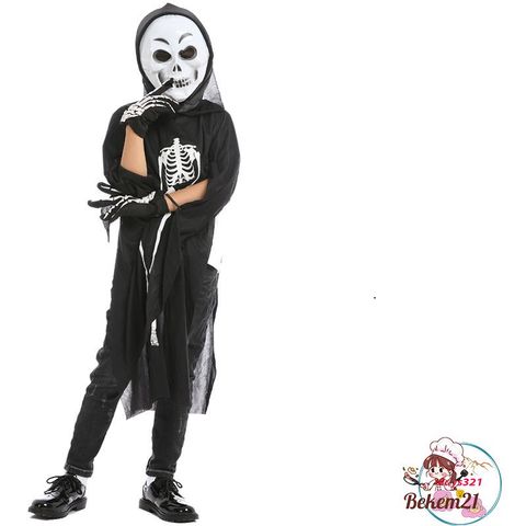 Áo Hóa Trang Bộ Xương Halloween cho Trẻ Em - Trang Phục Hóa Trang Độc Đáo, Thú Vị cho Bé Trong Dịp Lễ Halloween