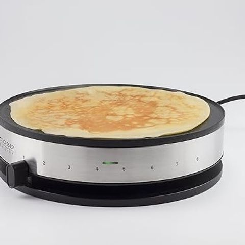 Máy làm bánh crepe Caso Design CM1300 - 1300W, bề mặt 33cm, dễ vệ sinh, công suất mạnh mẽ, thiết kế hiện đại cho bếp tiện nghi