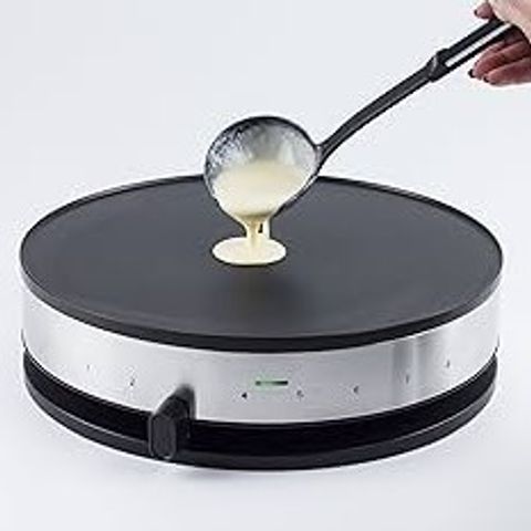 Máy làm bánh crepe Caso Design CM1300 - 1300W, bề mặt 33cm, dễ vệ sinh, công suất mạnh mẽ, thiết kế hiện đại cho bếp tiện nghi