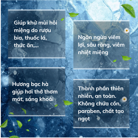 Xịt Thơm Miệng Vfresh Bạc Hà 10ml - Khử Mùi Hiệu Quả, Hơi Thở Thơm Mát, Dễ Dàng Sử Dụng Mọi Lúc Mọi Nơi