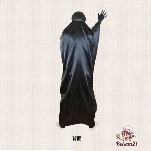Bộ trang phục cosplay Vô Diện Spirited Away cho trẻ em và người lớn - Áo choàng đen và mặt nạ Kaonashi độc đáo