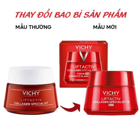 Kem Dưỡng Vichy Collagen Ngày - Cải Thiện Dấu Hiệu Lão Hóa, Giúp Da Mịn Màng & Căng Tràn Sức Sống 50ml