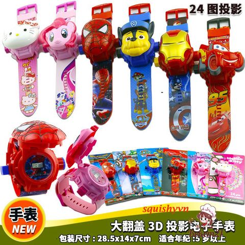 Đồng Hồ Điện Tử Chiếu Hình Công Chúa Anna Frozen - Đồng Hồ Hoạt Hình Dành Cho Học Sinh Tiểu Học, Thời Trang, Chất Lượng Cao