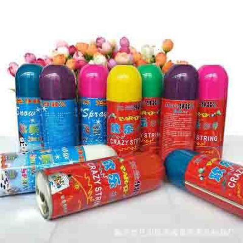 Bình Xịt Dây Nhiều Màu 288ml - Công Cụ Tiệc Tùng An Toàn Cho Sinh Nhật và Giáng Sinh, Màu Đỏ, Hồng, Xanh, Vàng, Xanh Dương
