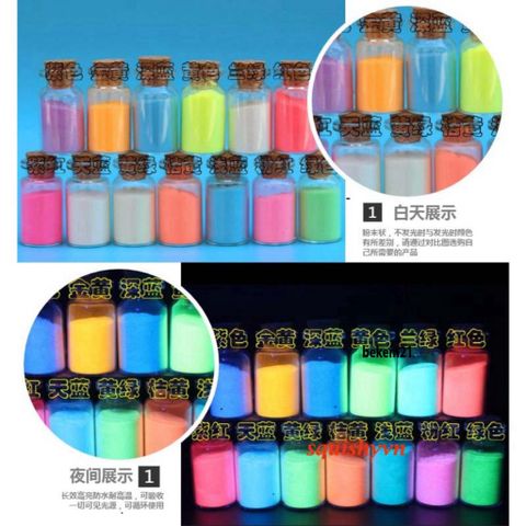 Bột Dạ Quang Siêu Sáng 10g - Phát Sáng Trong Đêm, DIY Nghệ Thuật Vẽ - Chất Liệu Không Độc Hại, Trang Trí Sáng Tạo