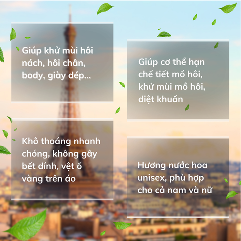 Xịt Khử Mùi Vfresh Unisex 30ml - Giải Pháp Thơm Mát Cho Cơ Thể, Không Để Lại Vết Ố, Dùng Được Cho Nam Nữ