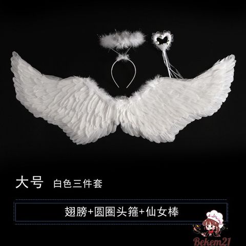 Cánh Thiên Thần Cosplay Lông Vũ - Dành cho Trẻ Em và Người Lớn, Kích Thước 1m1 x 45cm, Màu Trắng, Đen, Đỏ, Hồng - Phụ Kiện Tiệc Tùng