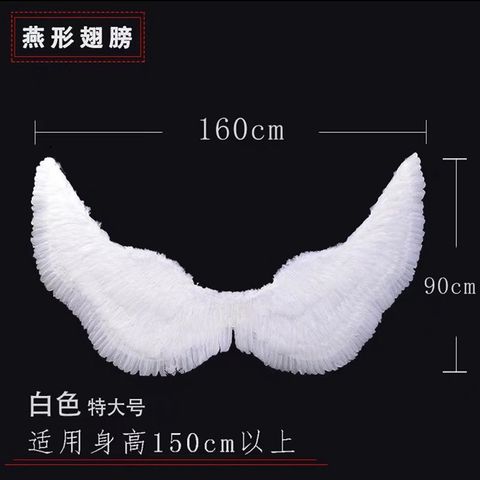 Cánh Thiên Thần Decor Xuôi Dài - Cánh Chụp Hình Màu Đen và Trắng Siêu Nhẹ, Phụ Kiện Thời Trang Ấn Tượng